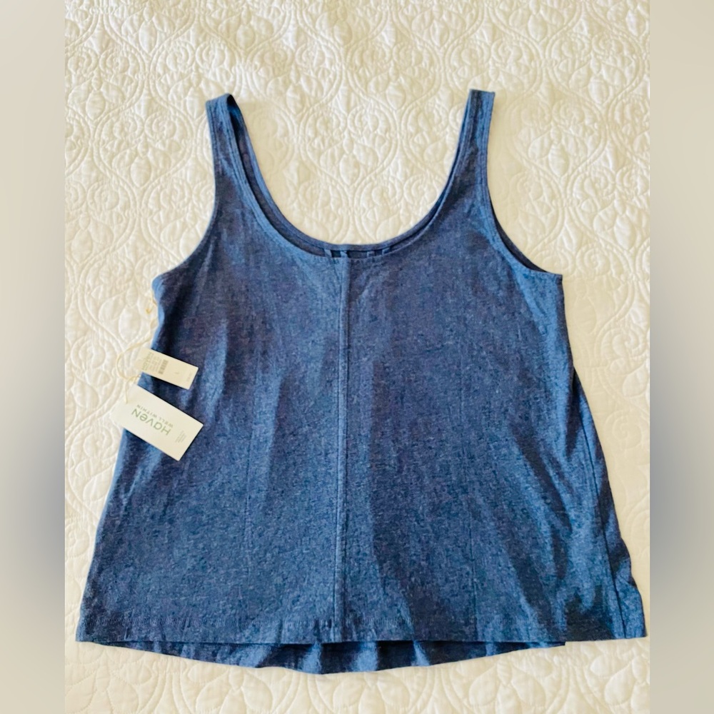 Haven Well Within Blue sleeveless Tshirt! NWT!!